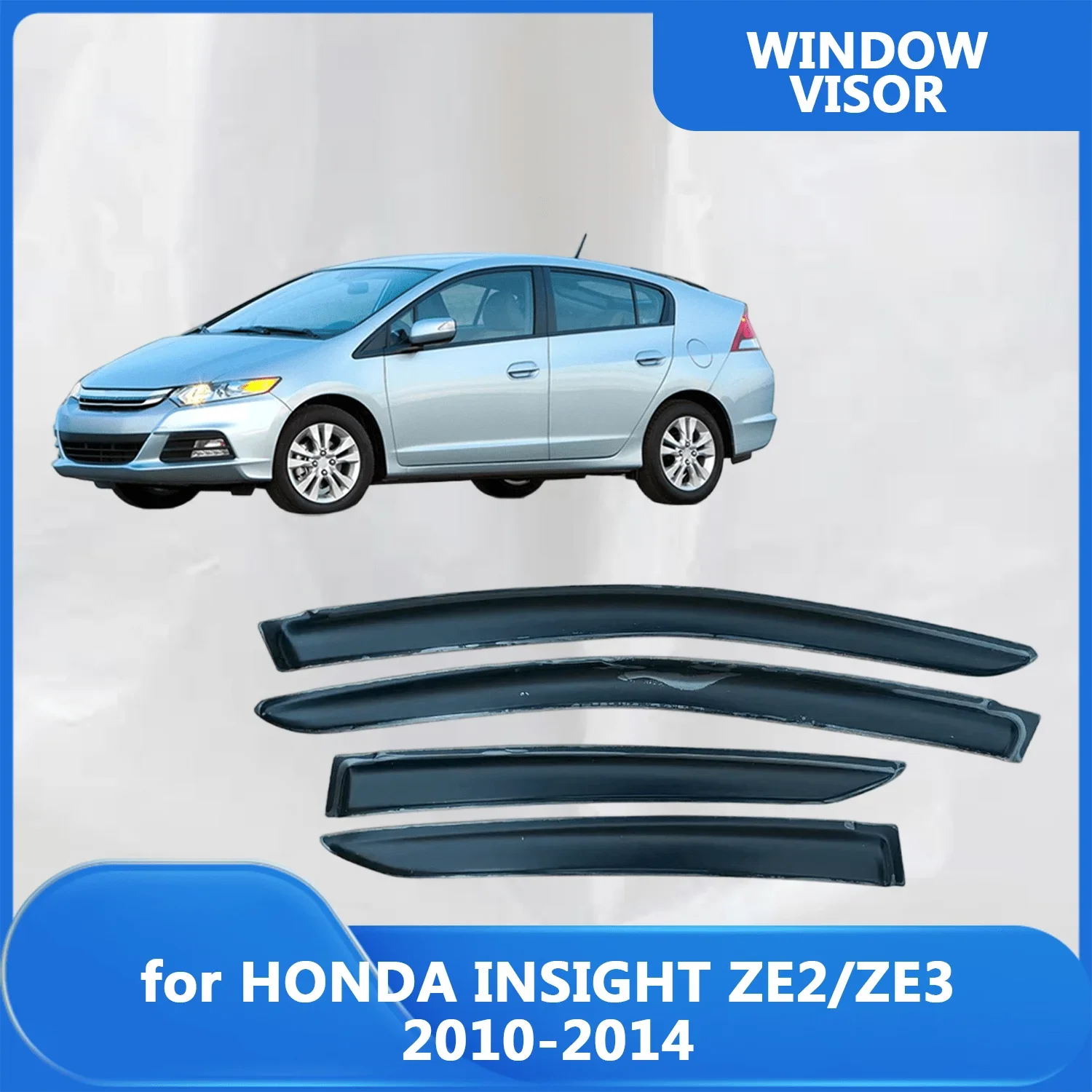 

Window Visor for HONDA INSIGHT ZE2/ZE3 2010 2011 2012 2013 2014 Wind Deflectors Rain Guards Door Visor Vent Shades Ventvisor Sun