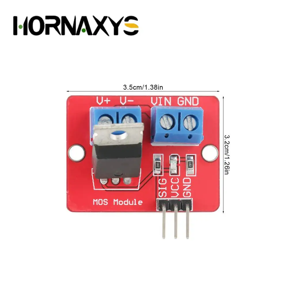 5/10 Uds 0-24V botón Mosfet superior IRF520 módulo controlador MOS para Arduino MCU ARM Raspberry pi