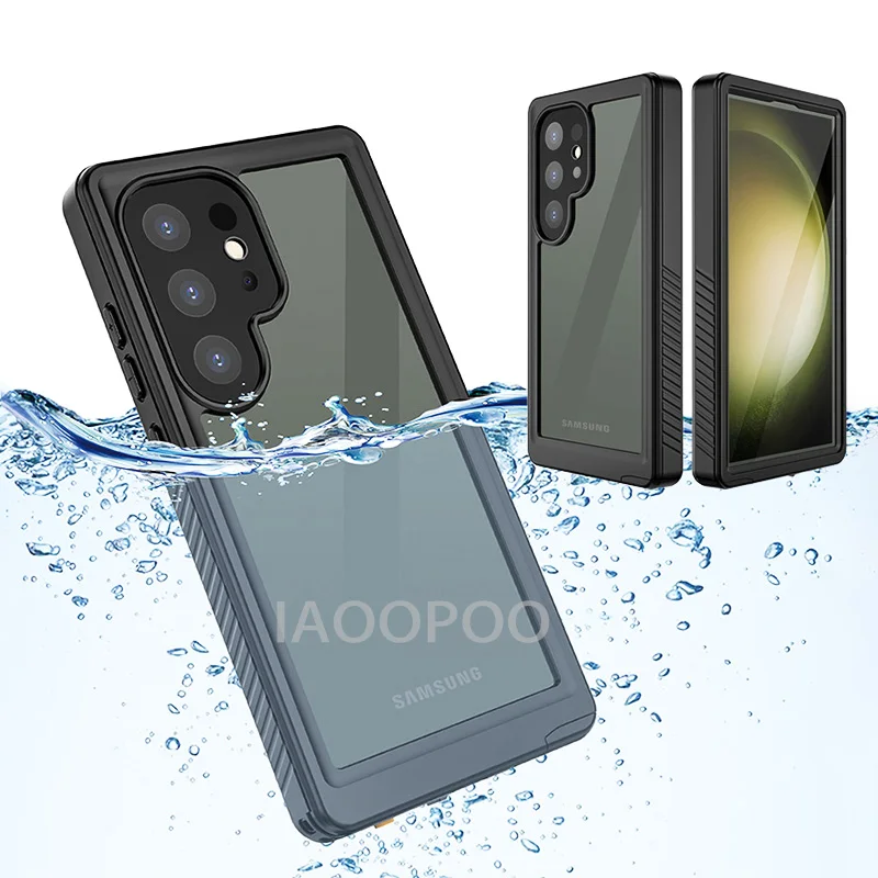 Military Grade Anti Fall IP68 Waterproof Case For Samsung Galaxy S24 Ultra S23 S22  FE Diving Underwater Swim Outdoor Sports