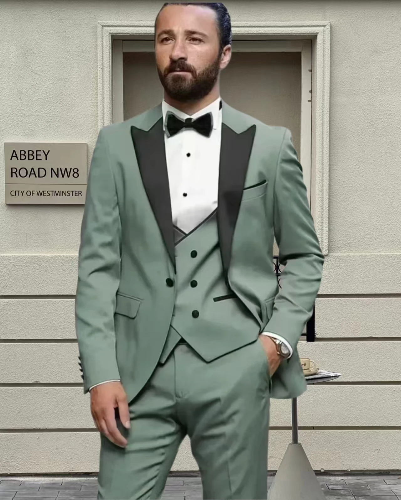 

Men's Classic Ternos Suit 3-Piece Jacket Pants Vest Single Breasted Colete E Calças Men's Suit for Wedding Prom Groomsmen