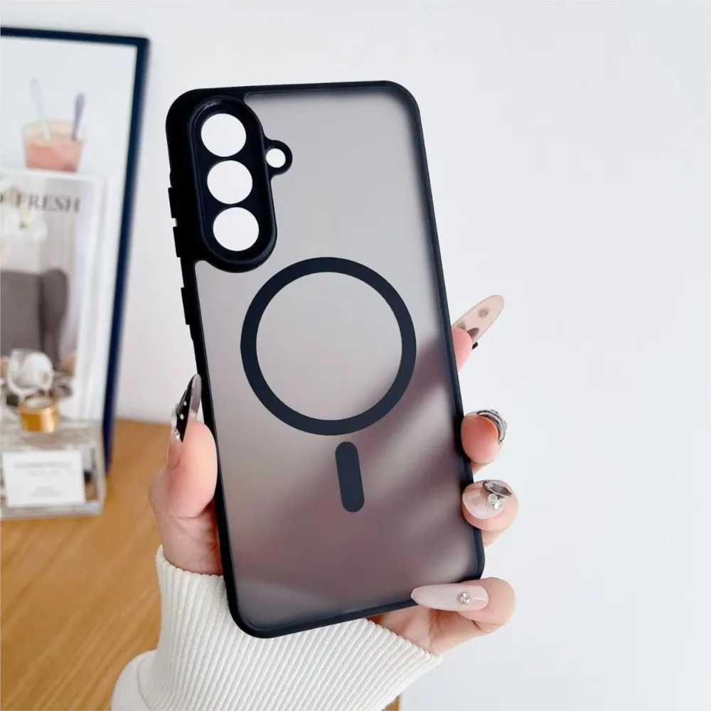 Shockproof Magnetic Case Wireless Charging Back Cover Luxury Matte Translucent For Samsung Galaxy A16 A26 A36 A56 A17 A37 A57