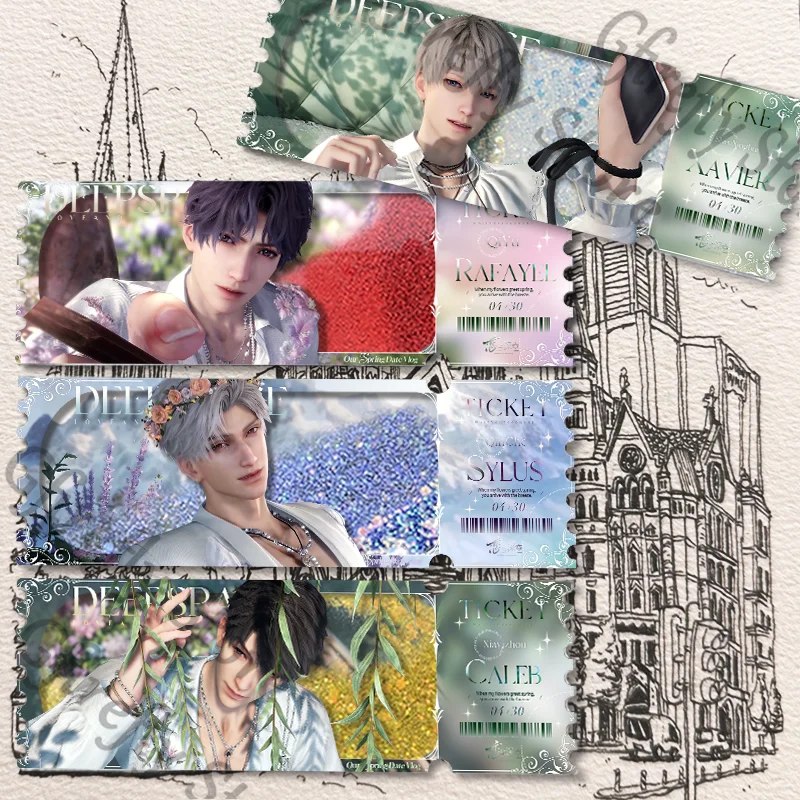 

Anime Quicksand Ticket Stub Drift Sand Love and Deepspace Acrylic Exquisite Counterfoil Decoration Gorgeous Ambitus Collect Gift