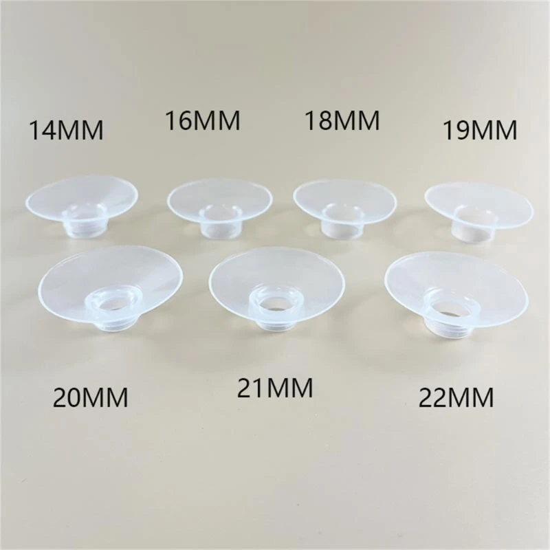 B2EB Silicone Breast Flange Adapter 14-22mm Breast Pumps Converter Accessories for Comfortable and Powerful Suction