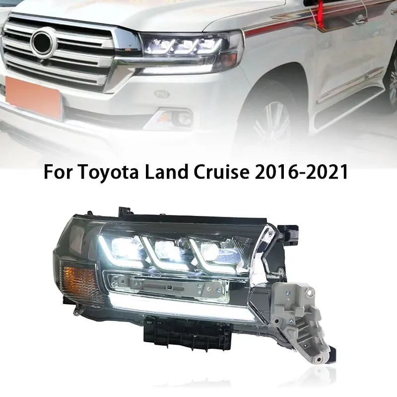 

Фары для TOYOTA Land Cruiser 2016-2020 LC200 DRL, фары головного света, лампы дневного света, ксеноновые лампы, противотуманные фары, автомобильные аксессуары