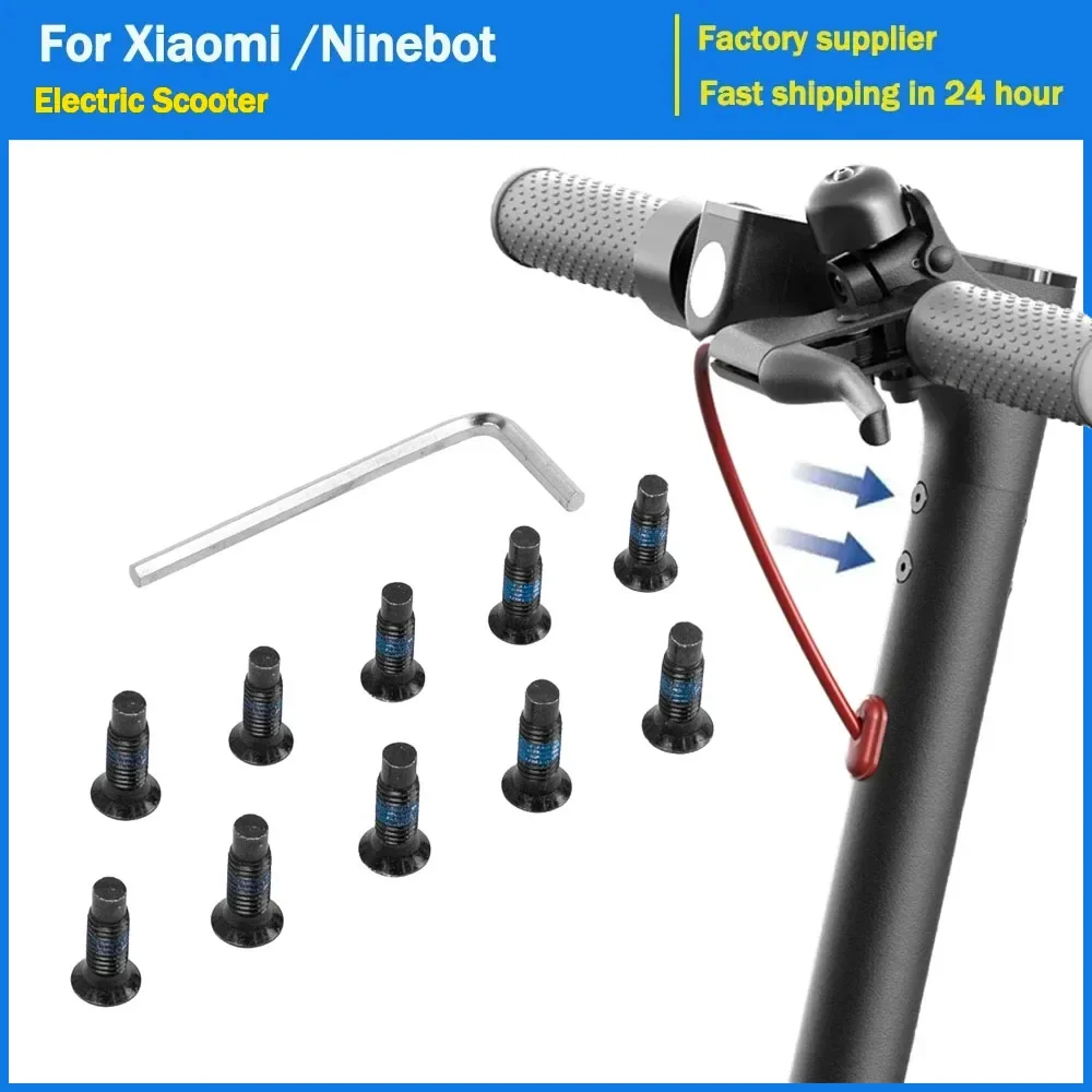 Tornillos de Montaje de Tubo de Horquilla Delantera a Base, 4/6/10 Piezas, para Patinete Eléctrico Xiaomi M365 Pro/Ninebot MAX G2 G65 G30 F40 F30