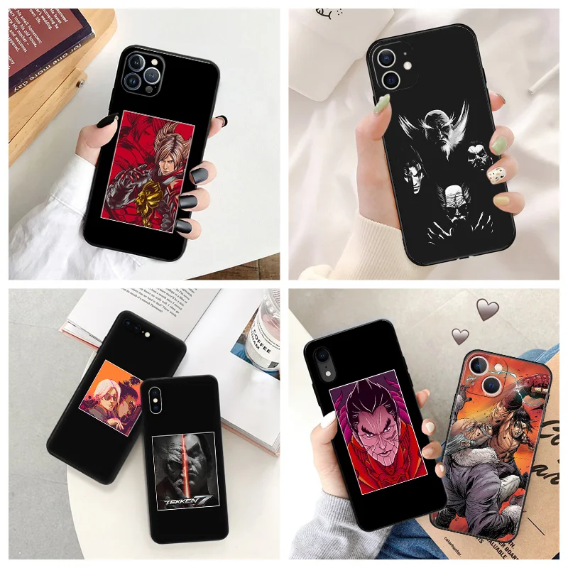 Soft Case for iphone 14 15 Pro Max 7 8 6 6S Plus SE 13 12 11 XS X XR Mini Luxury TEKKEN 7 Black Phone Cases Cover