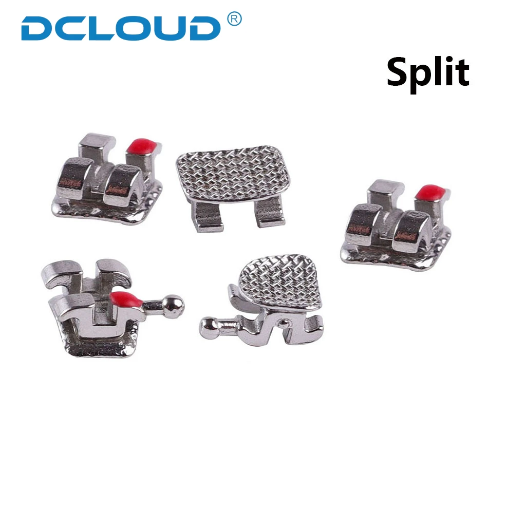 200 Stücke/10 Packungen Dental Kieferorthopädische Klammern Klammer Metall Monoblock Split Mini Roth/MBT/Edgewise Slot.022/018 Haken 3/345 Zahnmedizin – Detail 9