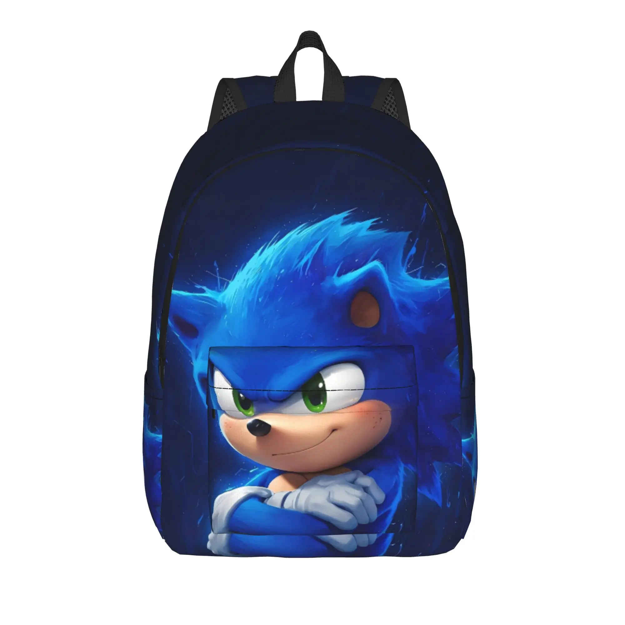 

Sonices Cartoon Backpack Boy Girl Polyester Camping Backpacks Print Casual High School Bags Rucksack