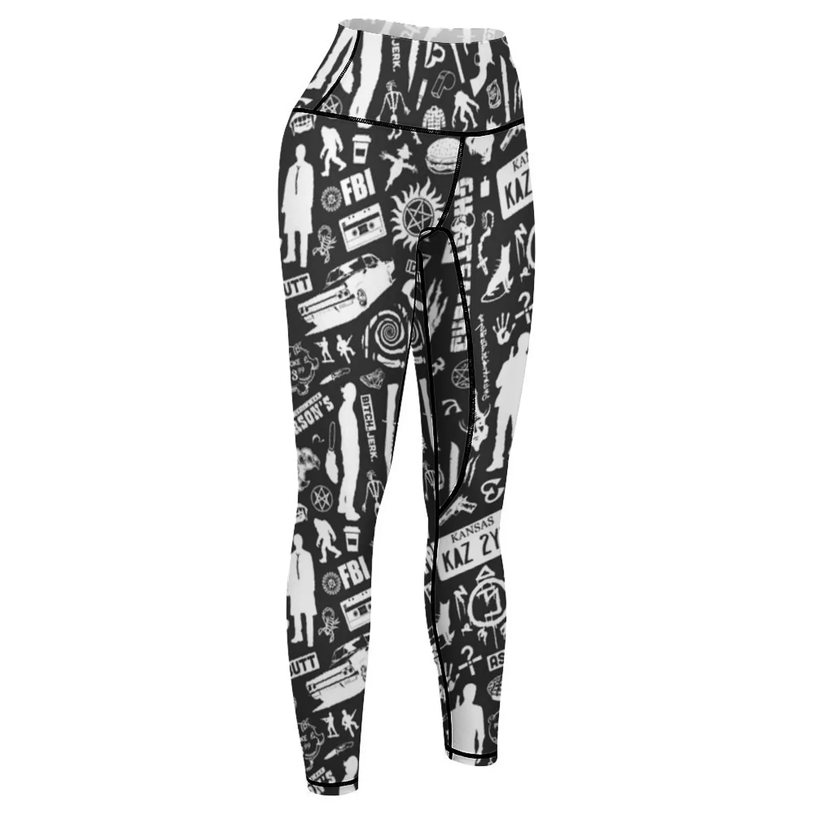 W Is For Winchester Leggings Sweatpants workout shorts for physical Womens Leggings