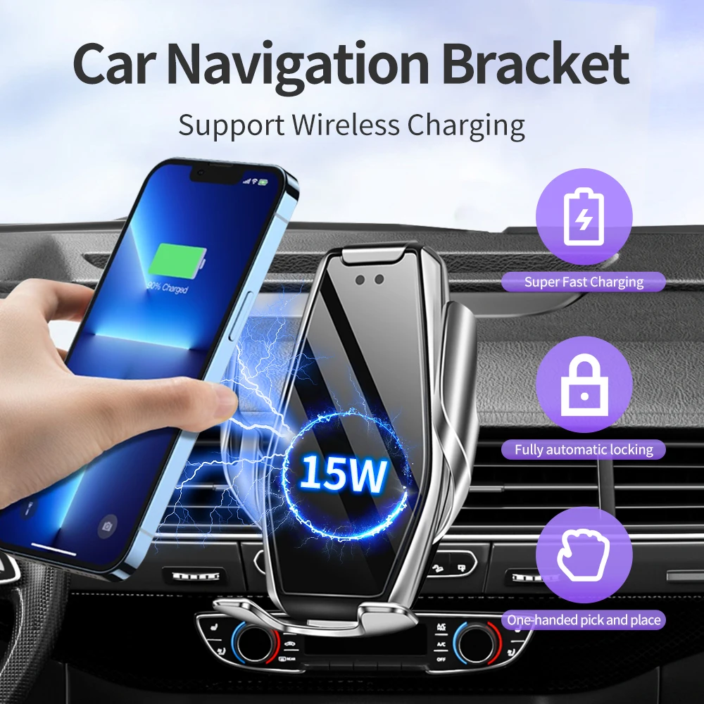 

Car Dedicated Phone Holder Wireless Charger Cellphone Monut Stand For Porsche Panamera Cayenne 718 Macan 2022 2023 2024 2020