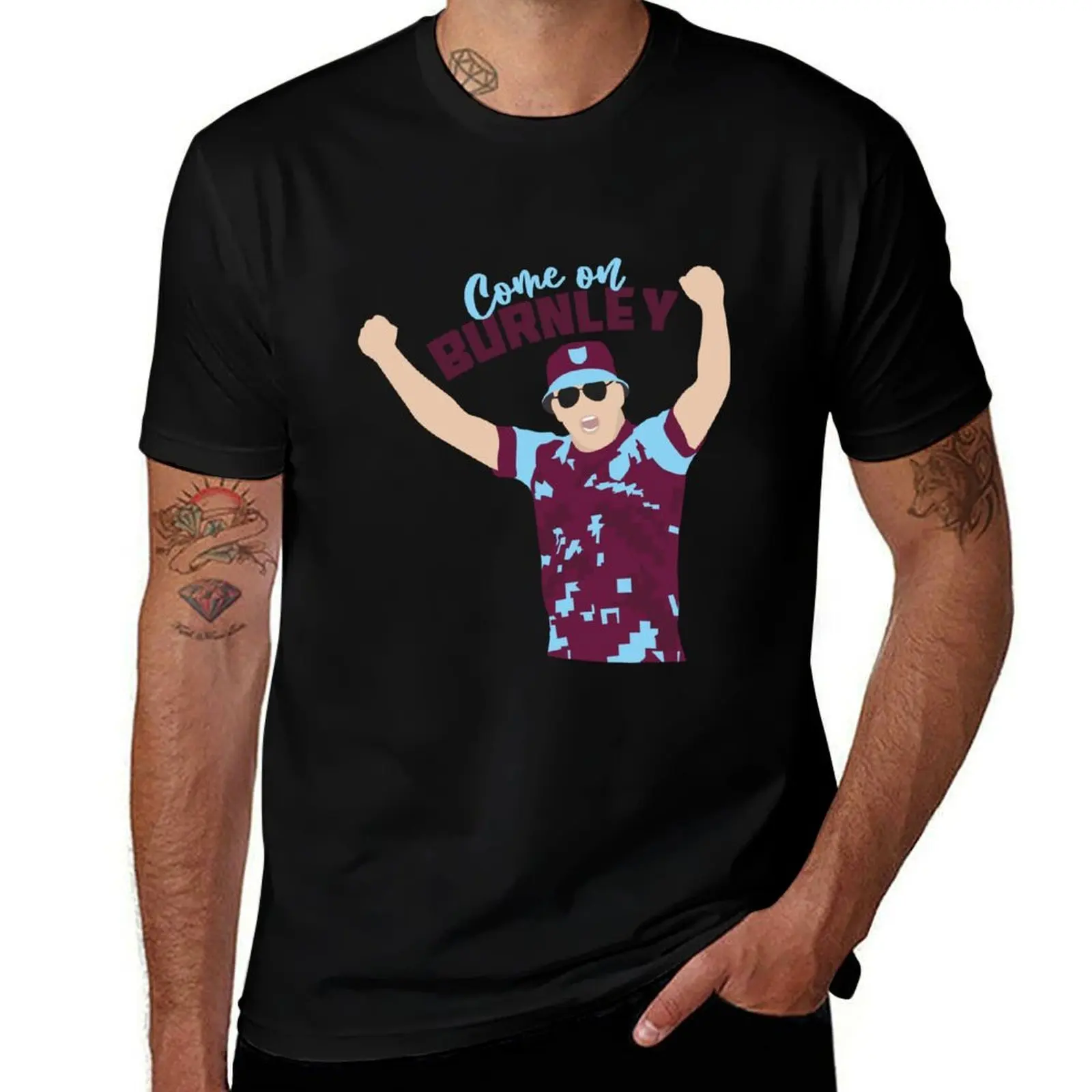 Come On Burnley T-Shirt Work Wear Short Sleeve T-Shirt