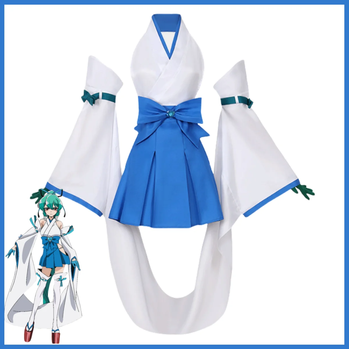 Anime Ich bewundere magische Mädchen Minakami Sayo Magia Azure Cosplay Kostüm sprudelt über magische Mädchen Hexen kleid Perücke Frau sexy Set