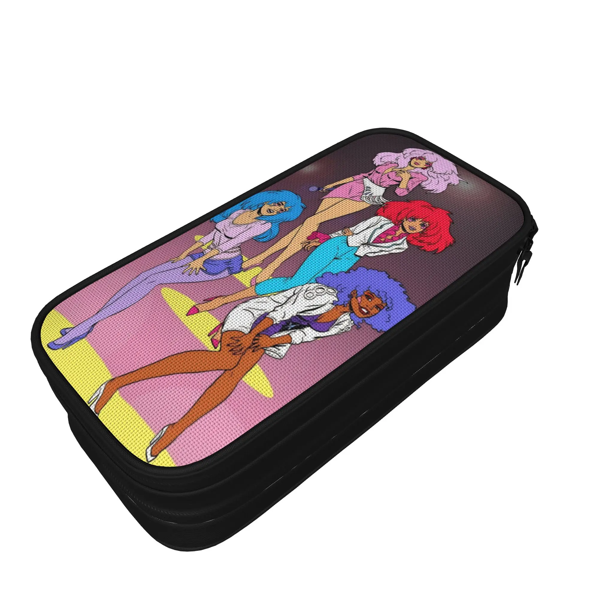 Jem And The Holograms Pencil Case Creative   Pen Bag Girl Boy Large Storage Students School Zipper Pencil Box