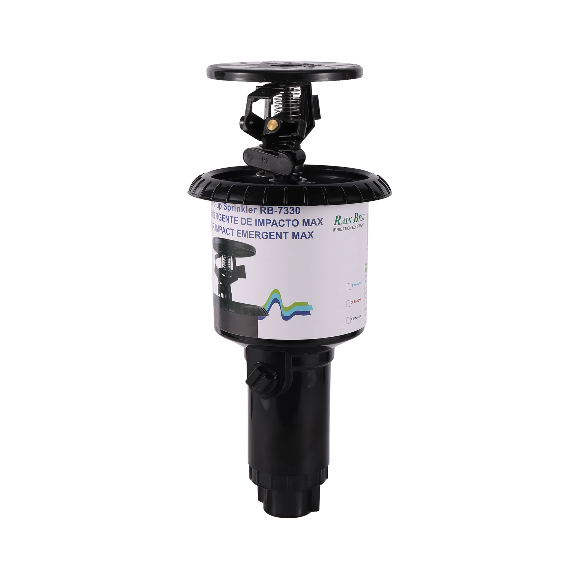 1/2" 3/4" Pulse Pop-Up Impact Sprinklerkopf, verstellbarer Rocker, rotierender vergrabener Sprinkler, flache Ackerland-Automatikbewässerung – Detail 9
