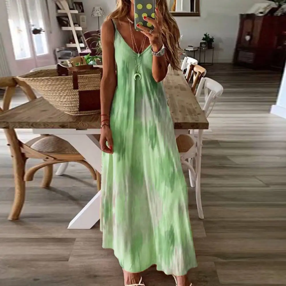 Sexy Dress for Women Clothing 2024 Summer Beach Vacation Camisole Long Floral Skirt Female Elegant Maxi Midi Dress M L XL XXL