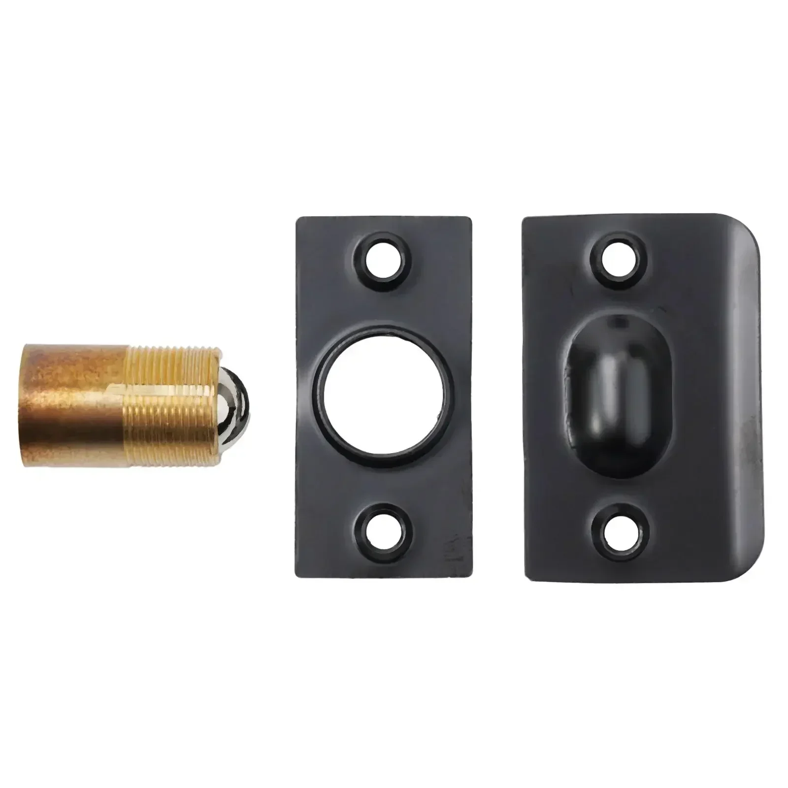 Loquet de remplacement de porte réglable, loquet à ressort, loquet à bille roulante, loquet avec 4x vis, accessoires internes