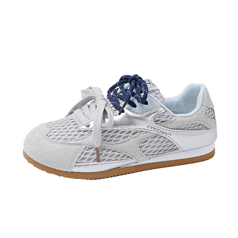 

New Comfortable Women's Shoes Hollow Breathable Thick Sole Soft Non-slip Wear-resistant Flat Shoes Outdoor Casual Shoes