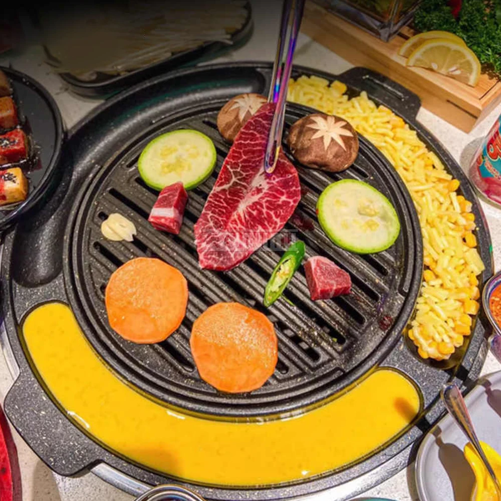 Commercial Electric Oven Smoke Exhaust Barbecue Grill for Restaurant Kitchen Use