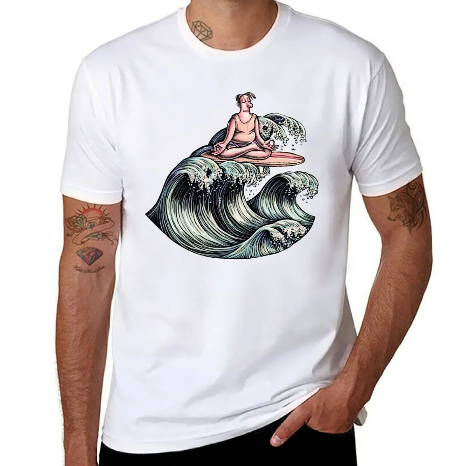 

Surfing Meditation T-Shirt man t shirts for men funny t shirts man T-Shirt