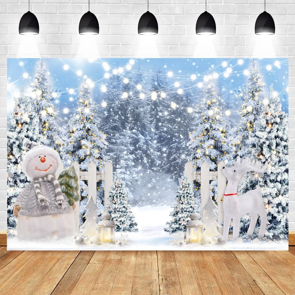Fond de photographie pour fenêtres, ambiance hivernale de Noël, lueur de Noël, petits décors de studio AG-70