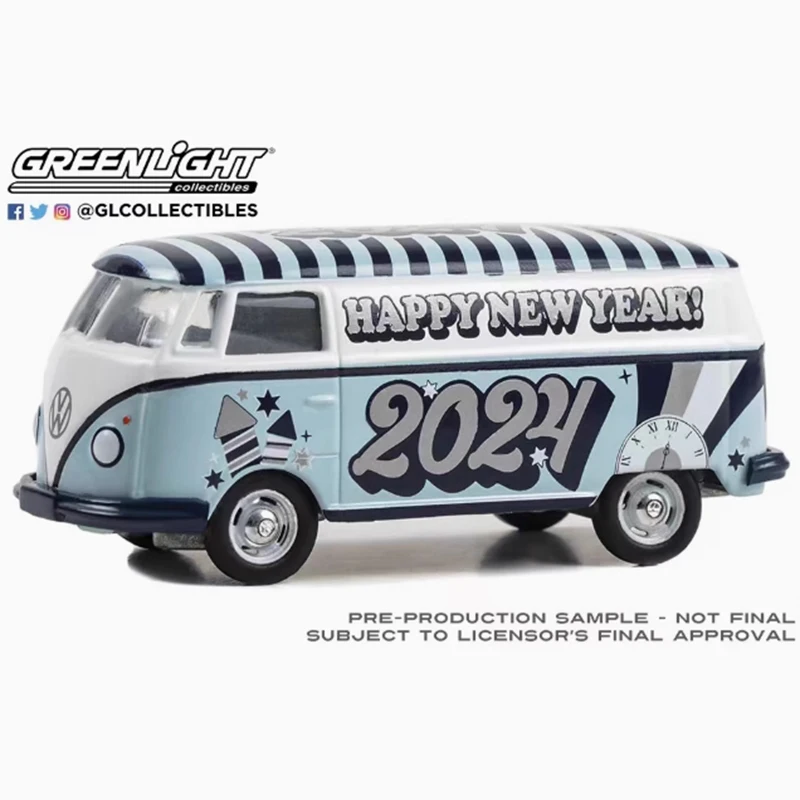 GreenLight 1:64 Scale 2024 ใหม่ปีVW T2 ประเภท 2 แผงVANรุ่นรถคลาสสิกผู้ใหญ่ของที่ระลึกของขวัญStaticจอแสดงผล