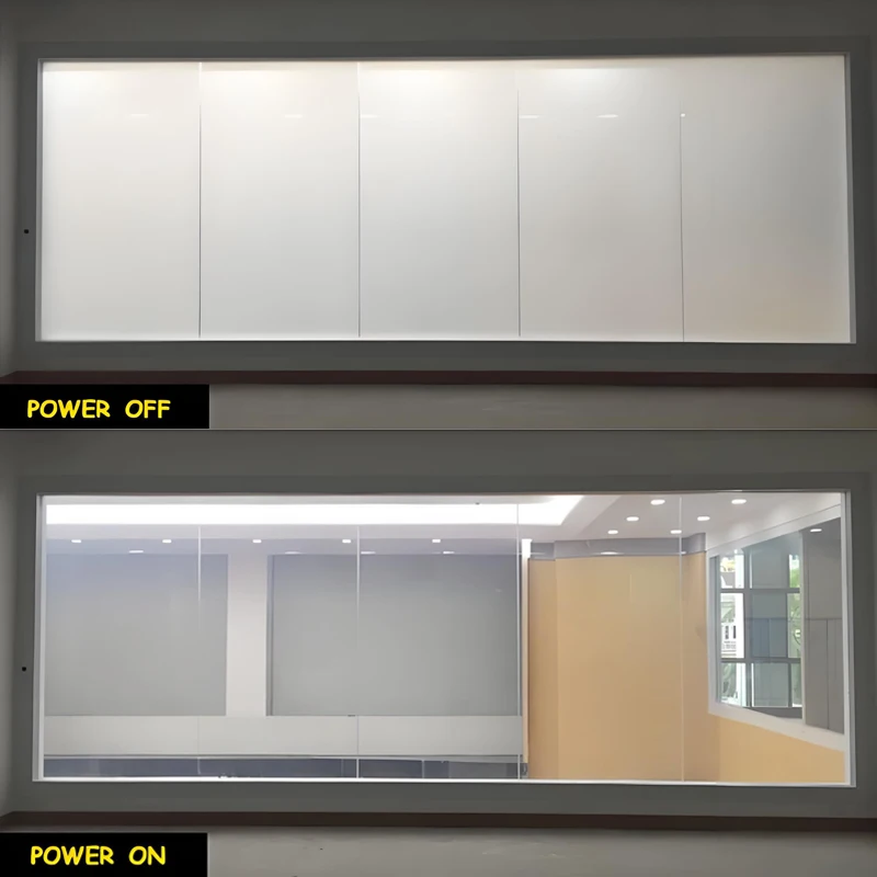 Self-Adhesive Smart Window Film Electronic Switchable PDLC Smart Tint for Sliding Glass Door Explosion-Proof and Decorative
