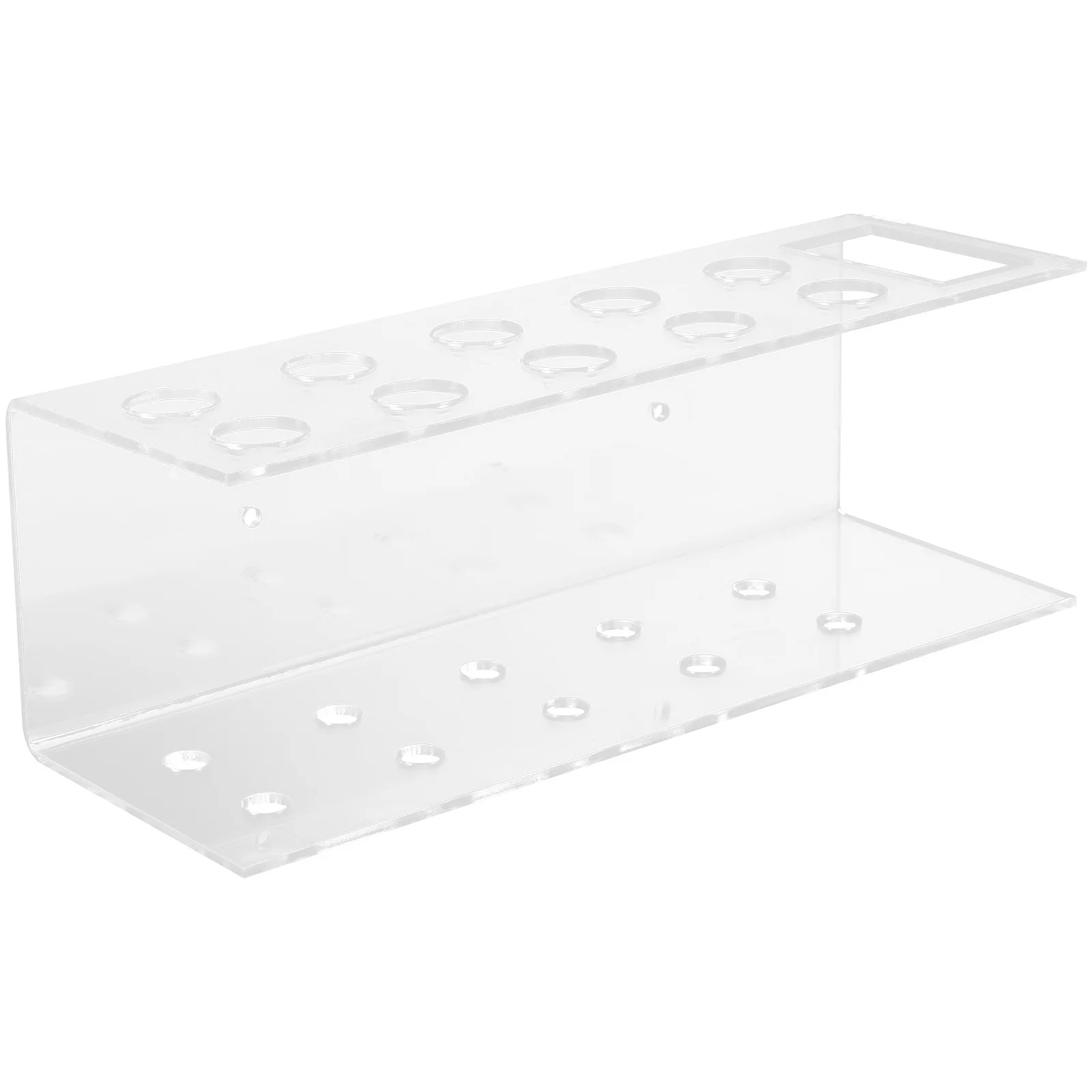 1Set Acrylic Desk Marker Holder Portable Pen Storage Stand Multifunctional Sorting Pen Organizer for Study Office Classroom