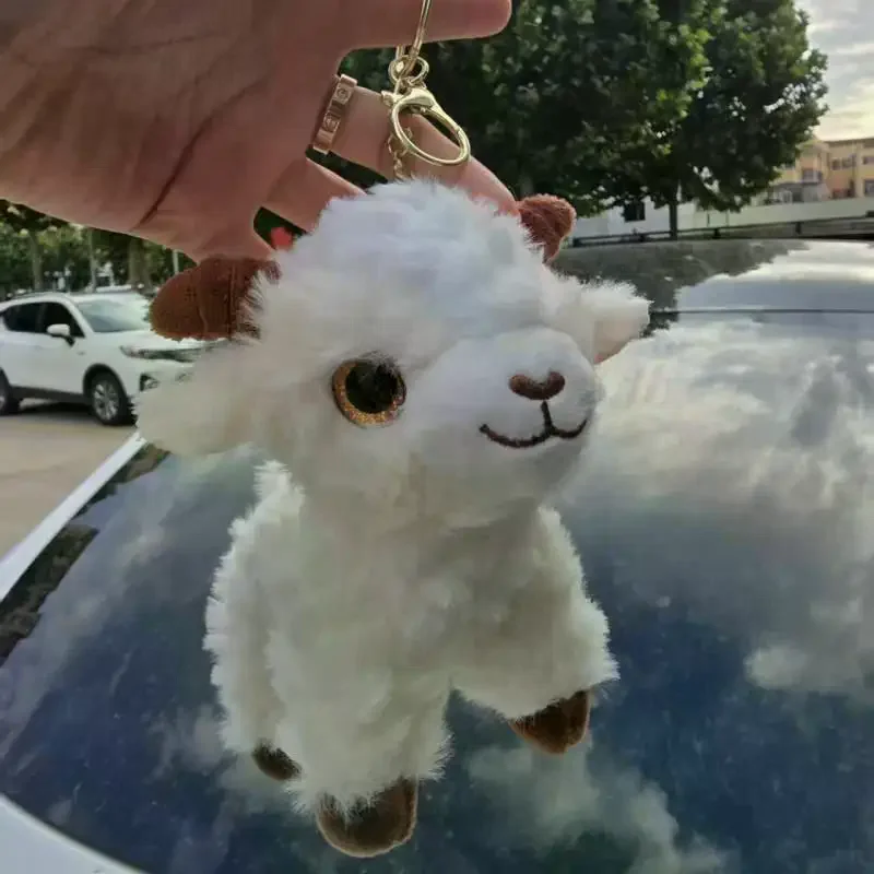 Sheep Plush Lamb Doll Cute Bag Backpack Gift Decor Lovely Keyring Cartoon Charm Hanging Ornament For 2027 New Year