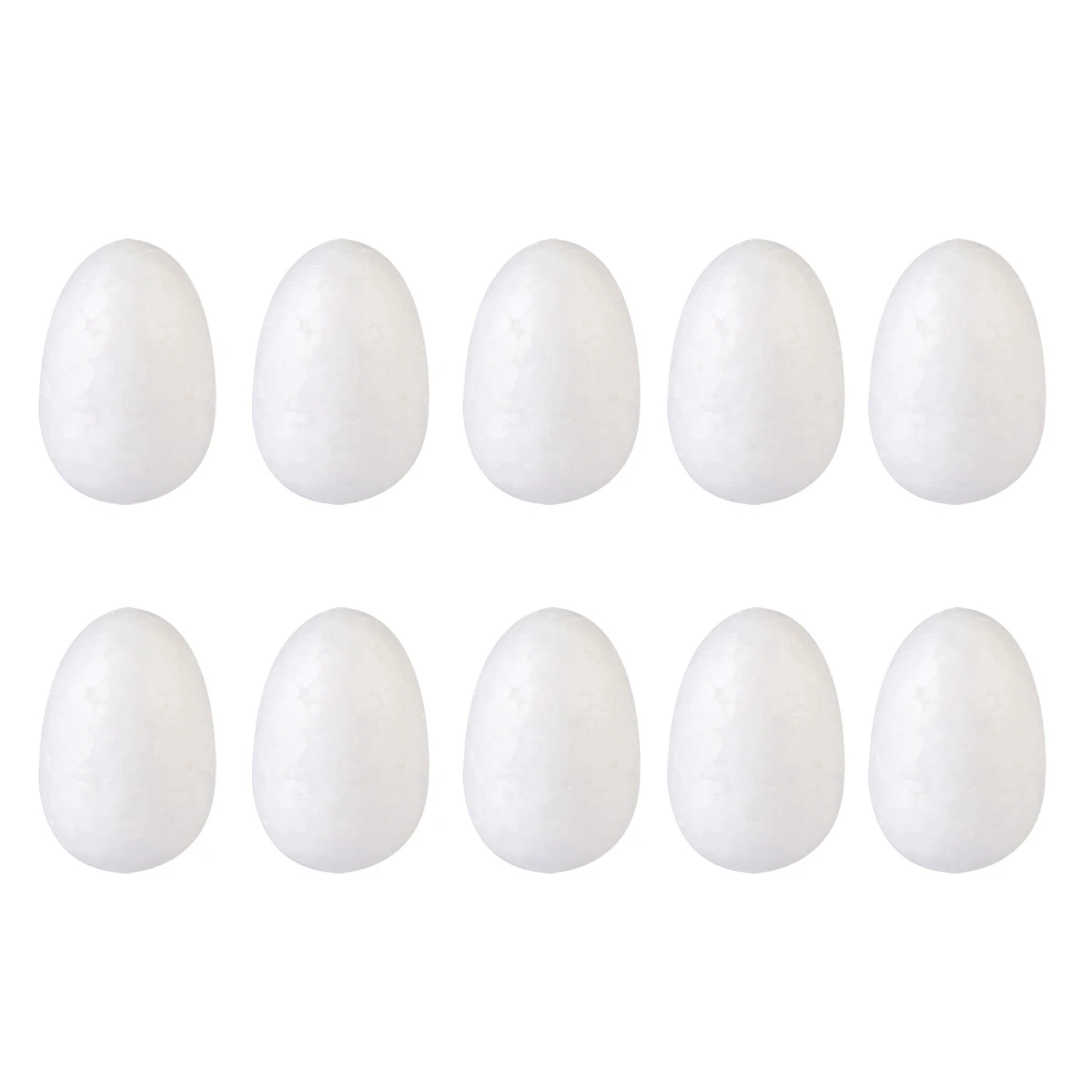 

50pcs Foam Craft Egg Diy Painting Easter Decor For Kids Festival Montessori Educational Filling Durable Fun White
