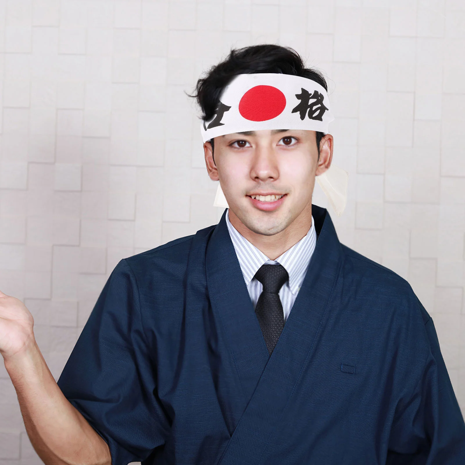 

Japanese Samurai Headband Men for Karate Chef Costume Sushi Chef Headband