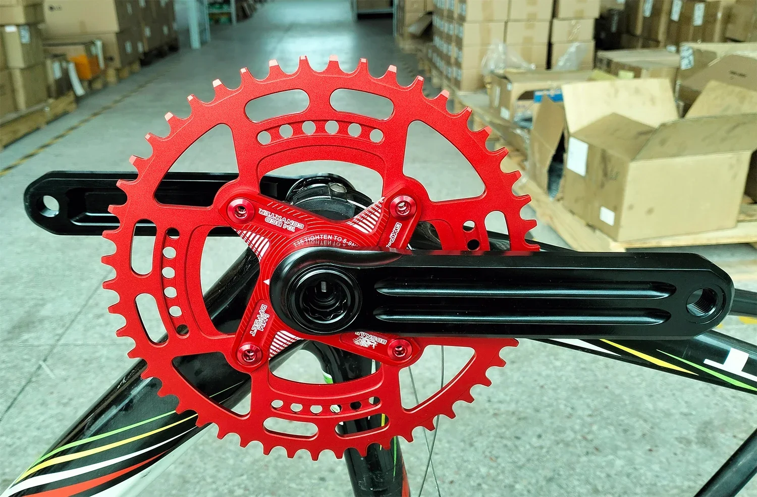 Alumniun Alloy Crankset Fixed Gear Crank 48T 165mm BCD144 Single Speed TRACK BIKE  crankset chainwheel including BB