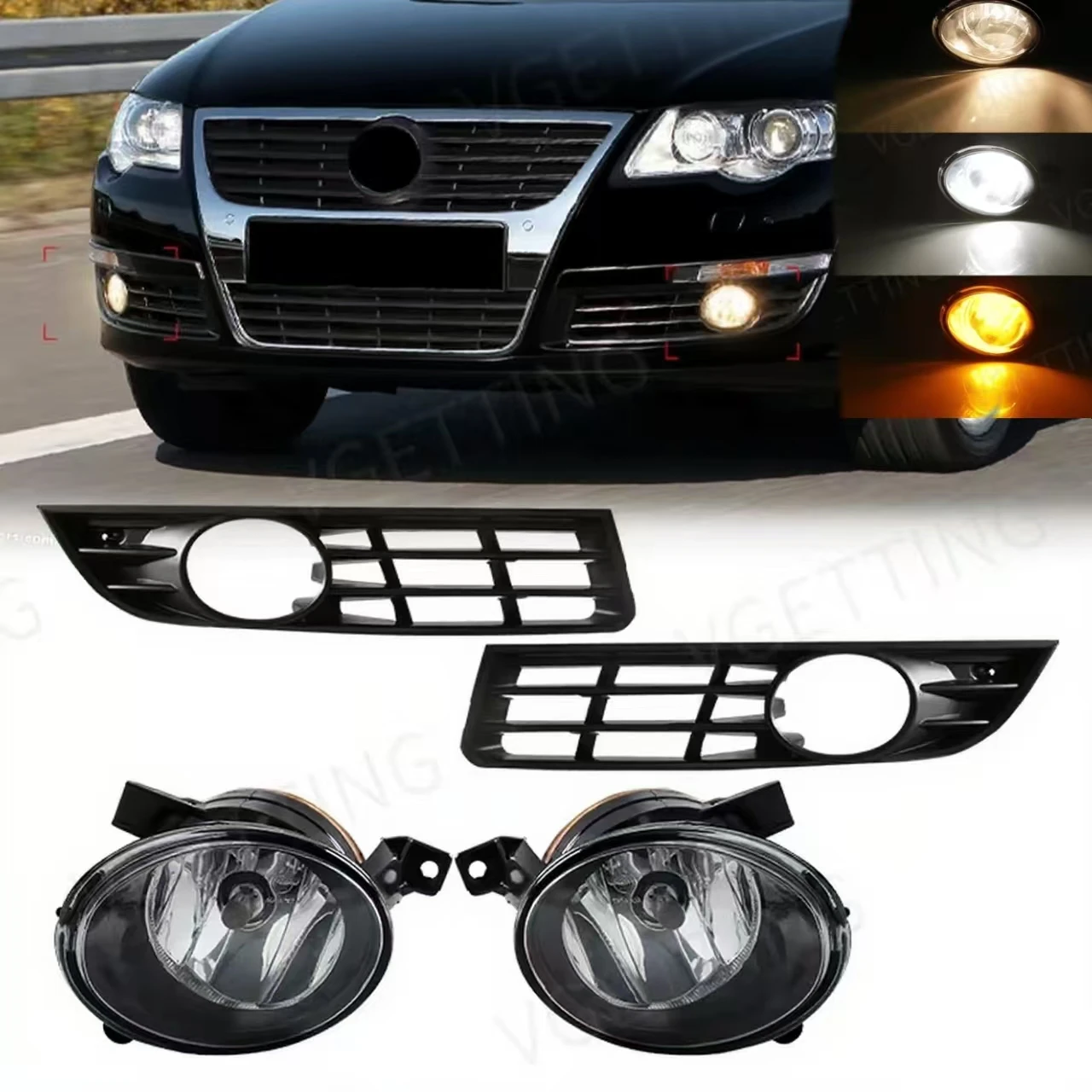 

Противотуманная фара в сборе для VW Volkswagen Passat B6 2006 2007 2008 2009 2010 2011, противотуманная фара, передний бампер, галогенная фара дальнего света