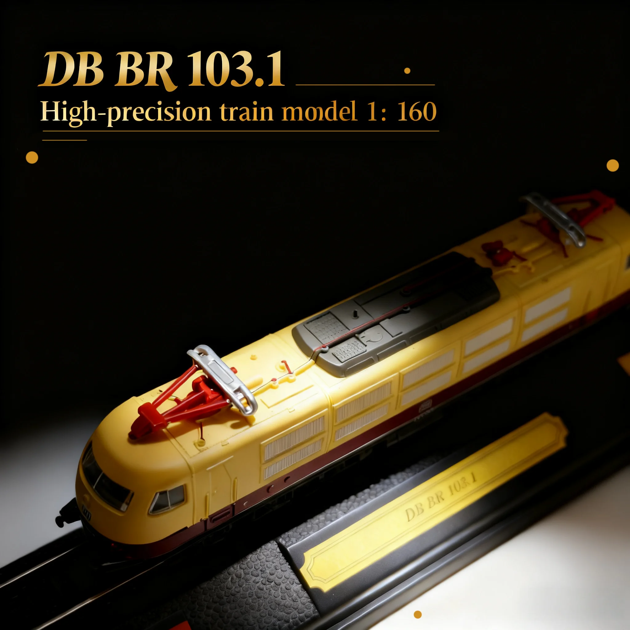 Exquisite Train Model Ornaments, German Db Br103.1 Train Model Retro Train Ornaments, Home Decorations, Suitable as Christmas and Halloween Gifts, Collectibles, Birthday Gifts
