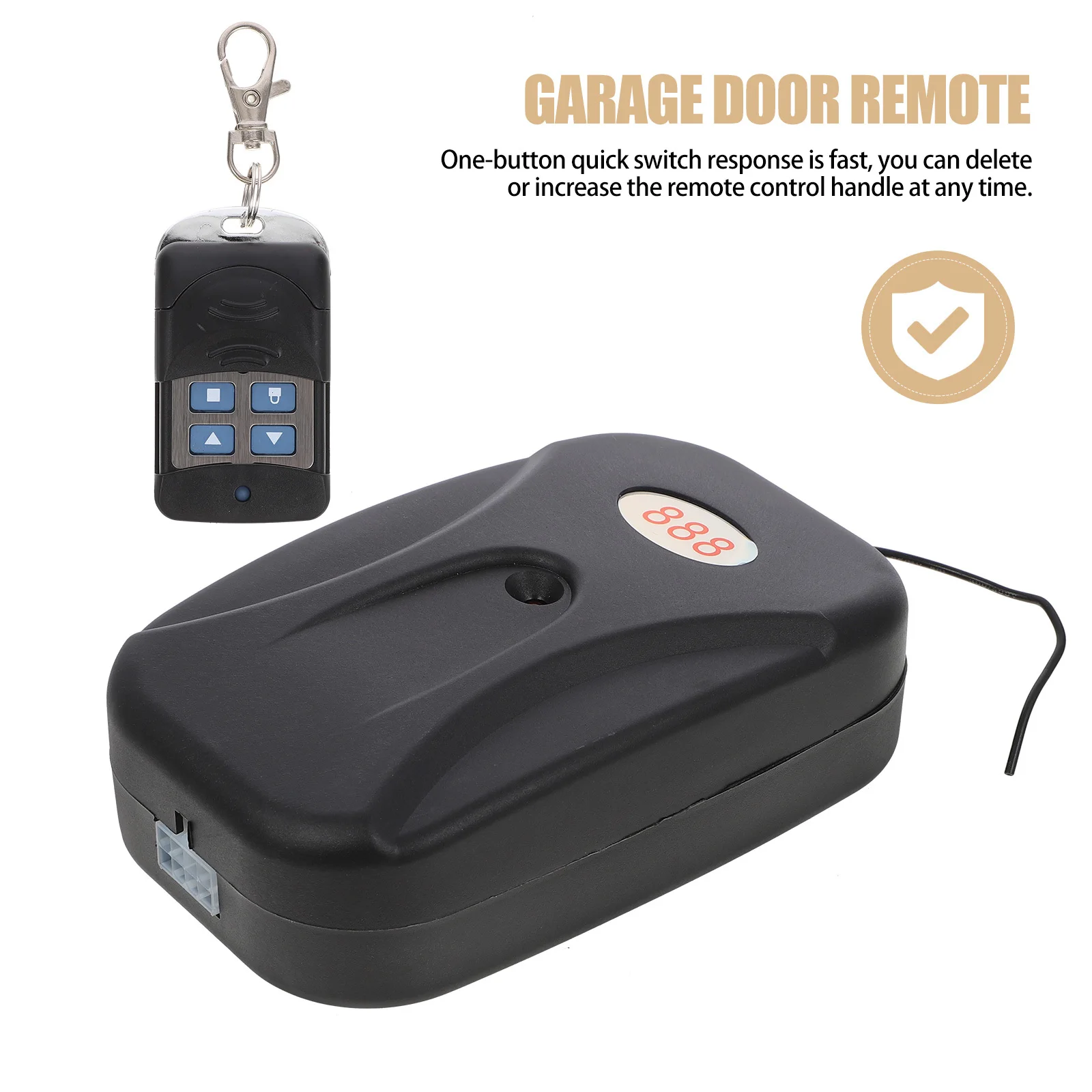 1Set Garage Door Transmitter Controller Durable ABS Materials Detailed Craftsmanship Quick Control Remote Garage Door Opener