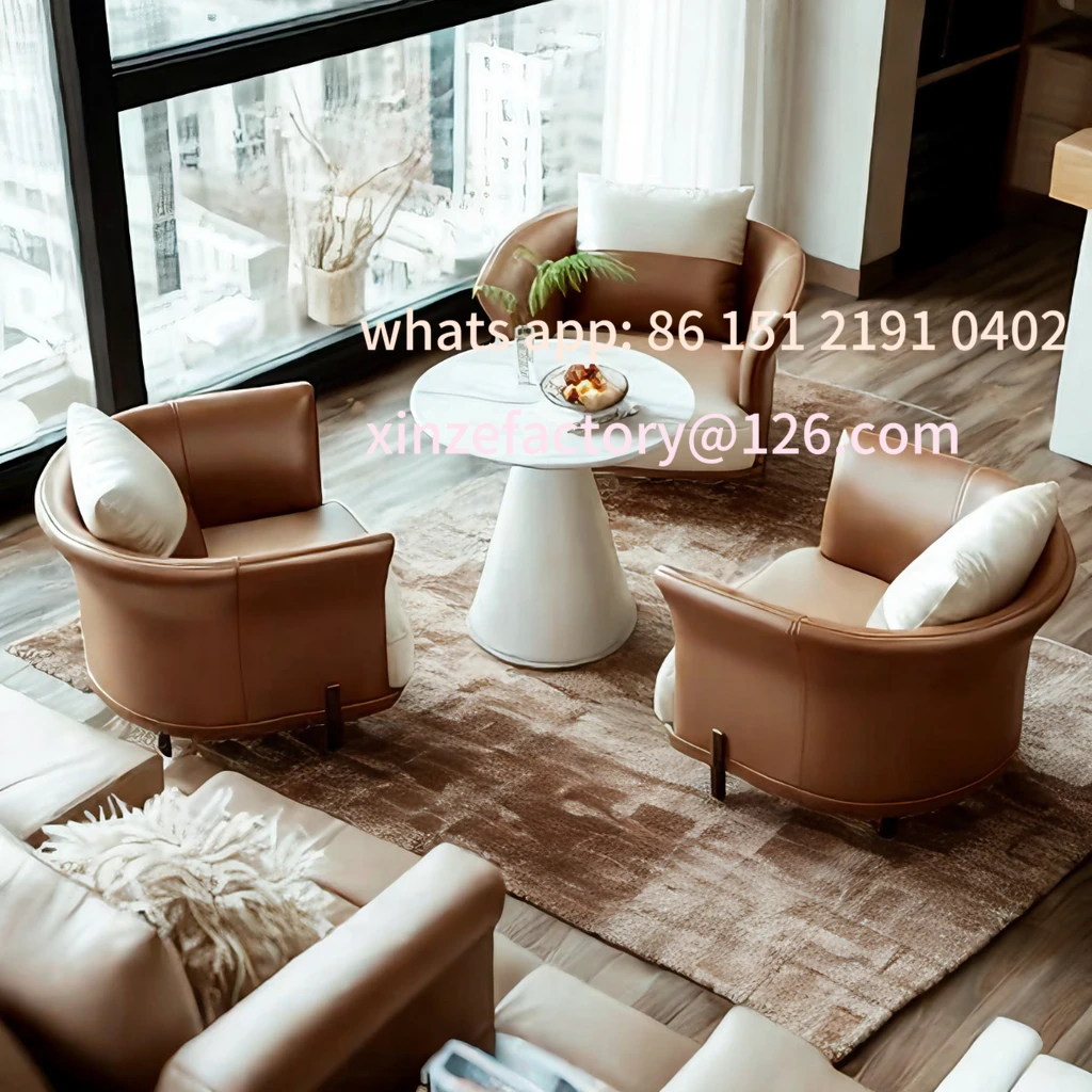 منطقة صالة مكتبية قابلة للتخصيص أريكة منحنية