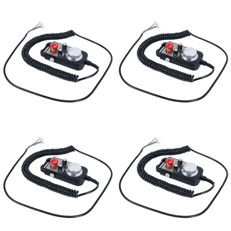 A25F-4X CNC Pulse Generator 6 Axis MPG Pendant Handwheel For FAGOR GSK FANUC System 5V Manual Pulse Generator