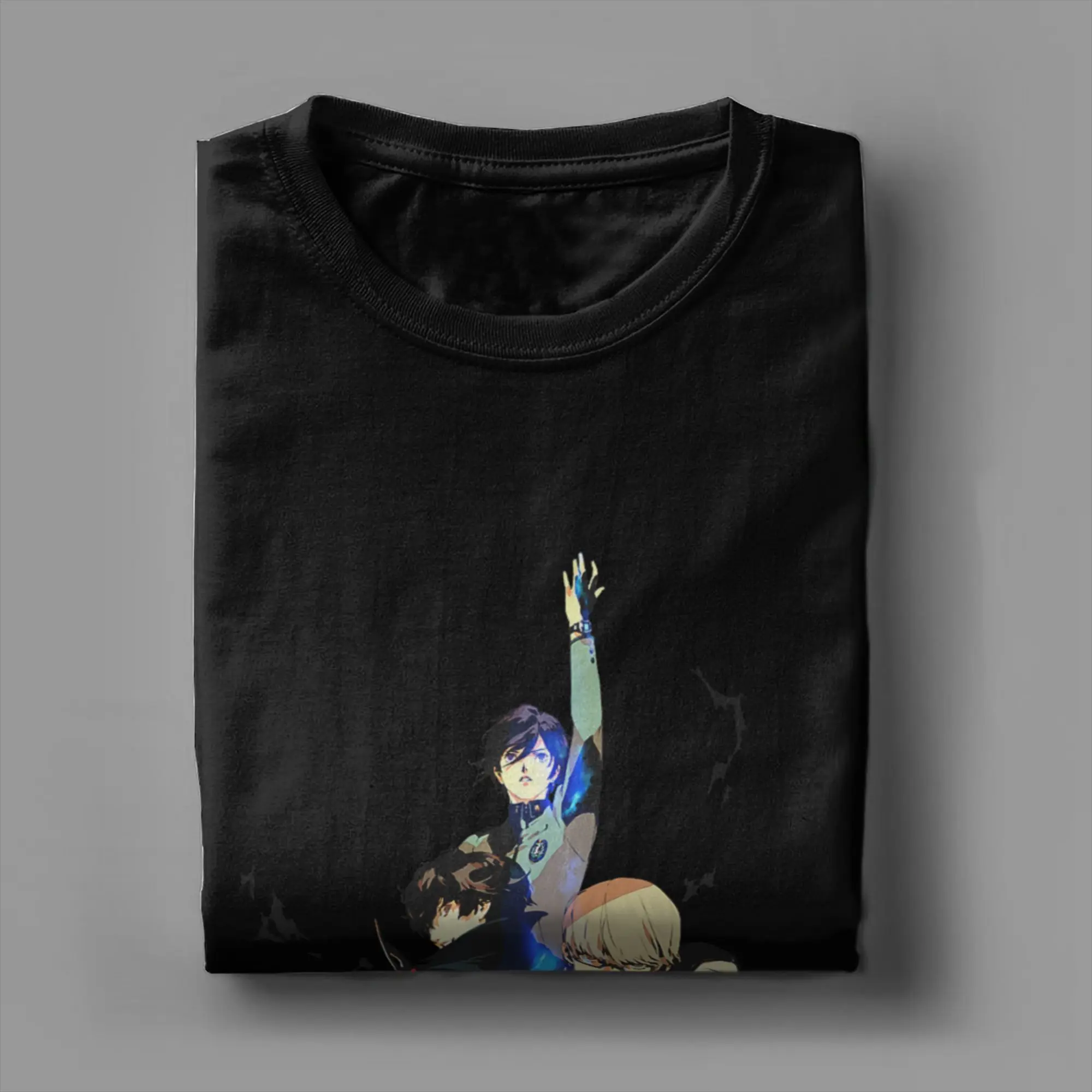 Casual T-Shirt Summer Persona 30th Anniversary Key Art T Shirts Pure Cotton Tshirt for Men Y2K Retro Cheap Short Sleeve Tees