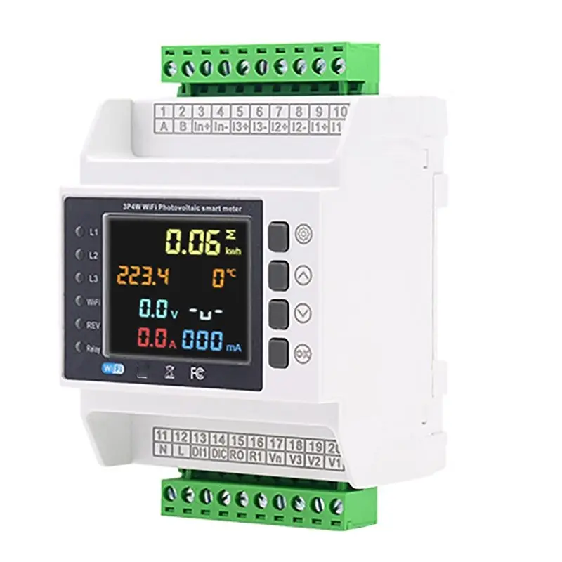 

A25F-For Home Auto For ENERGY Meter 200A Wifi For Smart Transformer Meter Under Voltage Protector Bidirectional