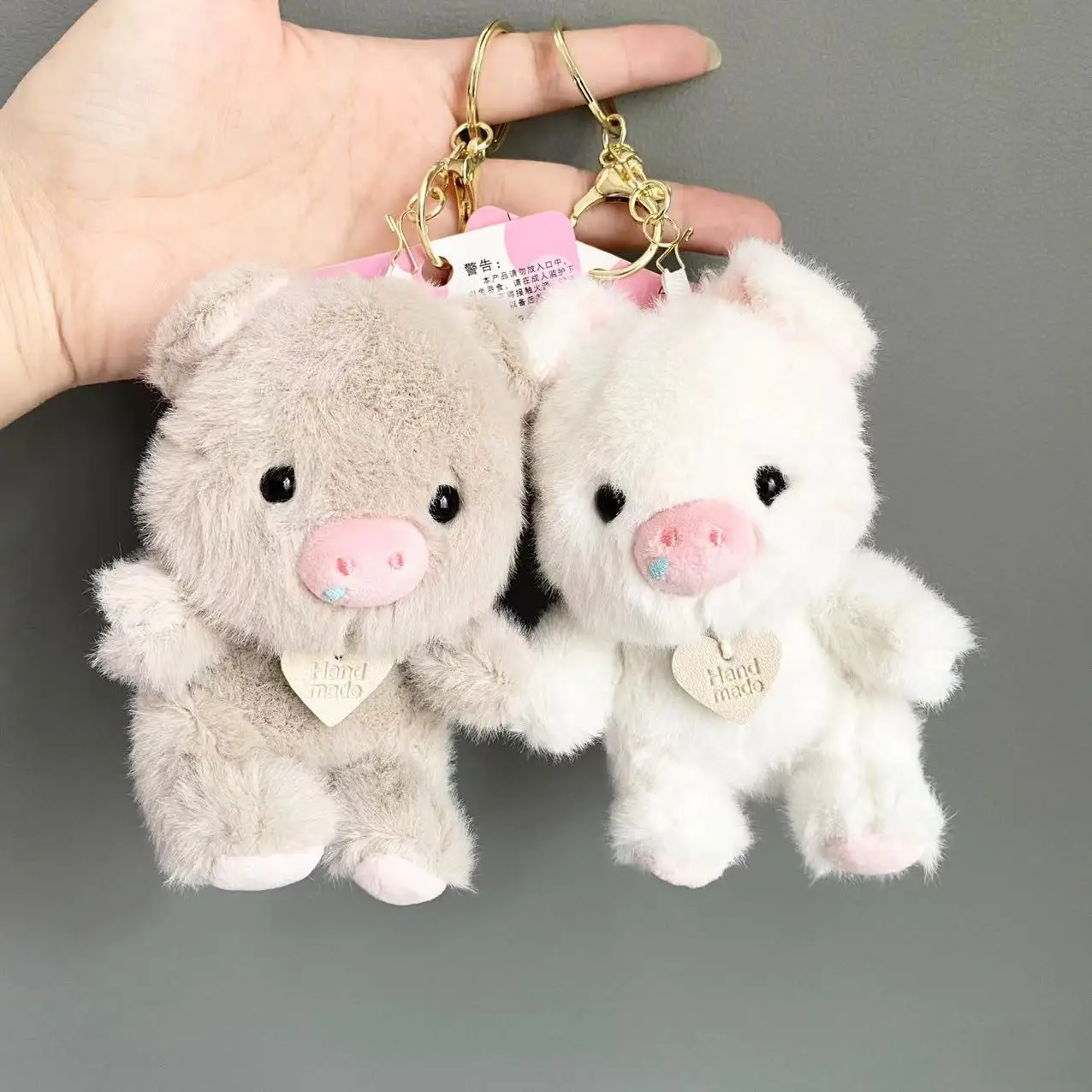 

New product fragrance cute gull mink fashionable bear doll keychain pendant mini bag plush pendant exquisite gift