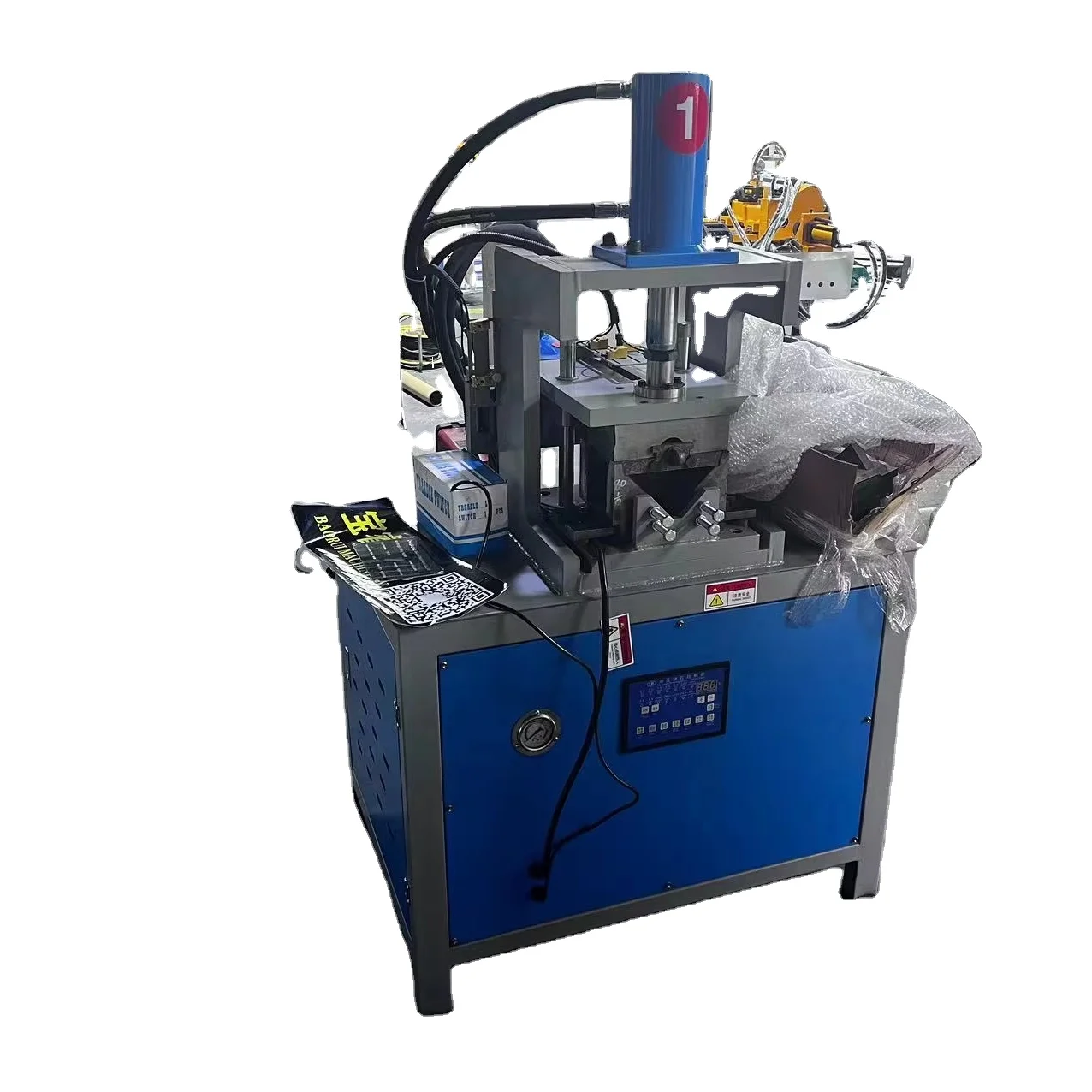 KS80NC stainless steel aluminium iron  profile metal pipe and tube angel cutting notching machine