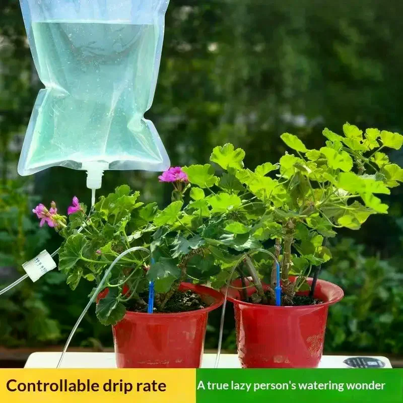 1pcs 5.2L/6.5L Automatic Watering Device Plant Bag Control Dripping Flow Travel Dripper Irrigation