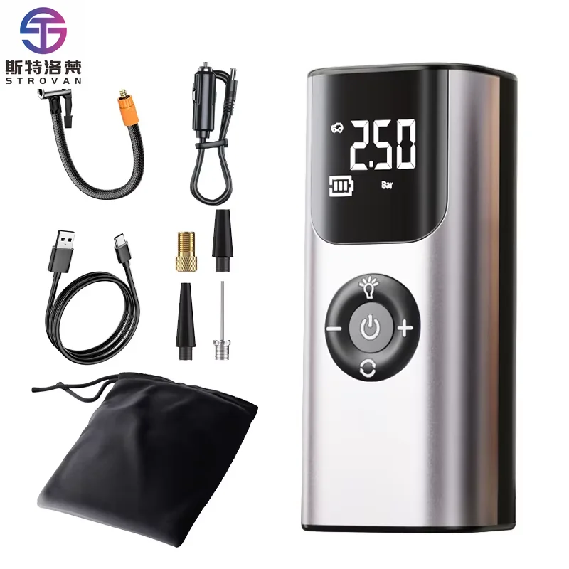 Portable Intelligent Tyre Inflator 150PSI Vacuum Pump Air Compressor Air Roues Voitures Air Pump for Car Tires