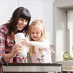 1000ML Silikon-Pfannkuchenteigspender mit Druckauslöser, Waffel- und Crêpe-Maker, Mixer, Cupcake- und Gebäck-Backzubehör – Detail 3
