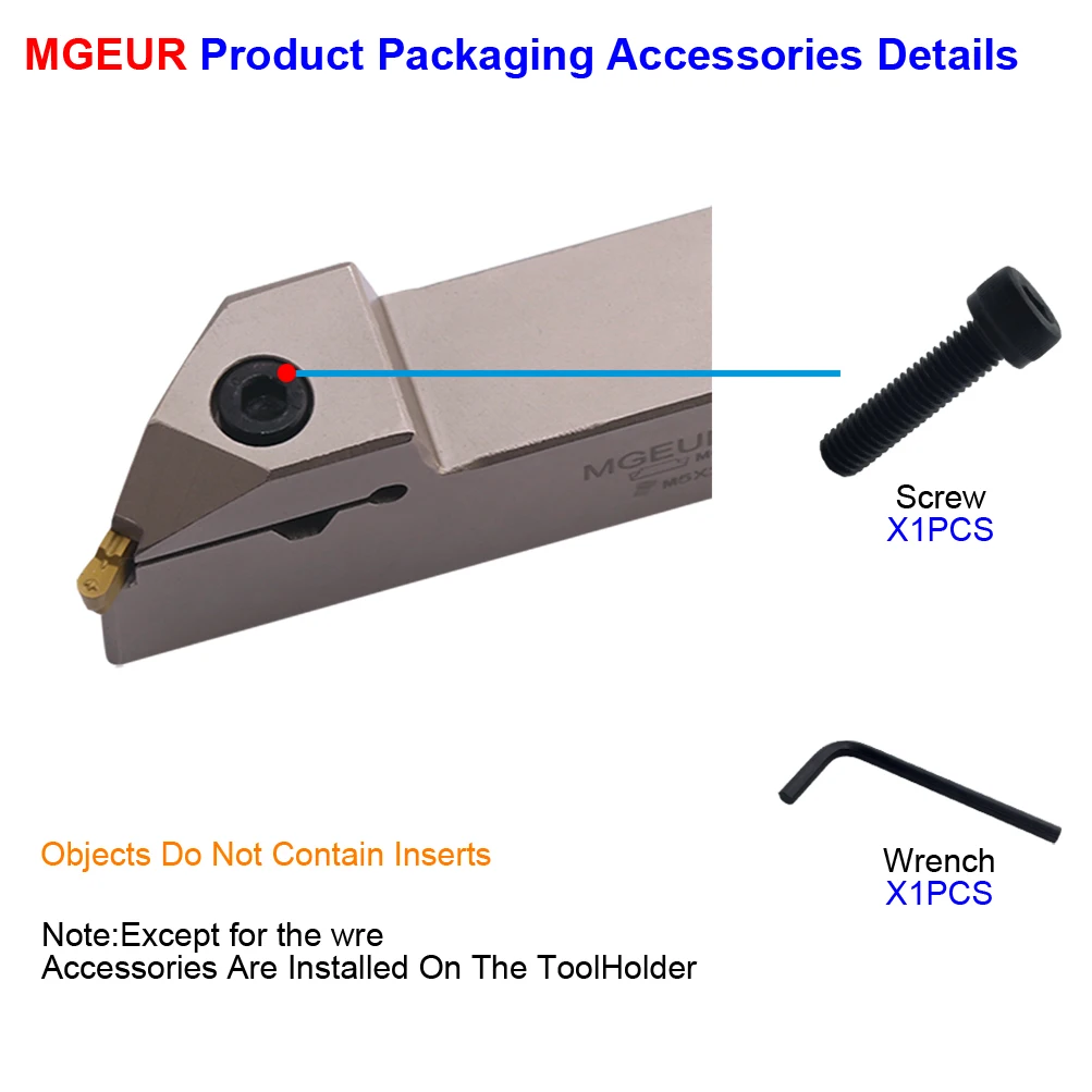 MZG MGEUR Spring Steel 45 Degree Taper Machining CNC Lathe External Parting Off MGMN Toolholders Grooving Tools