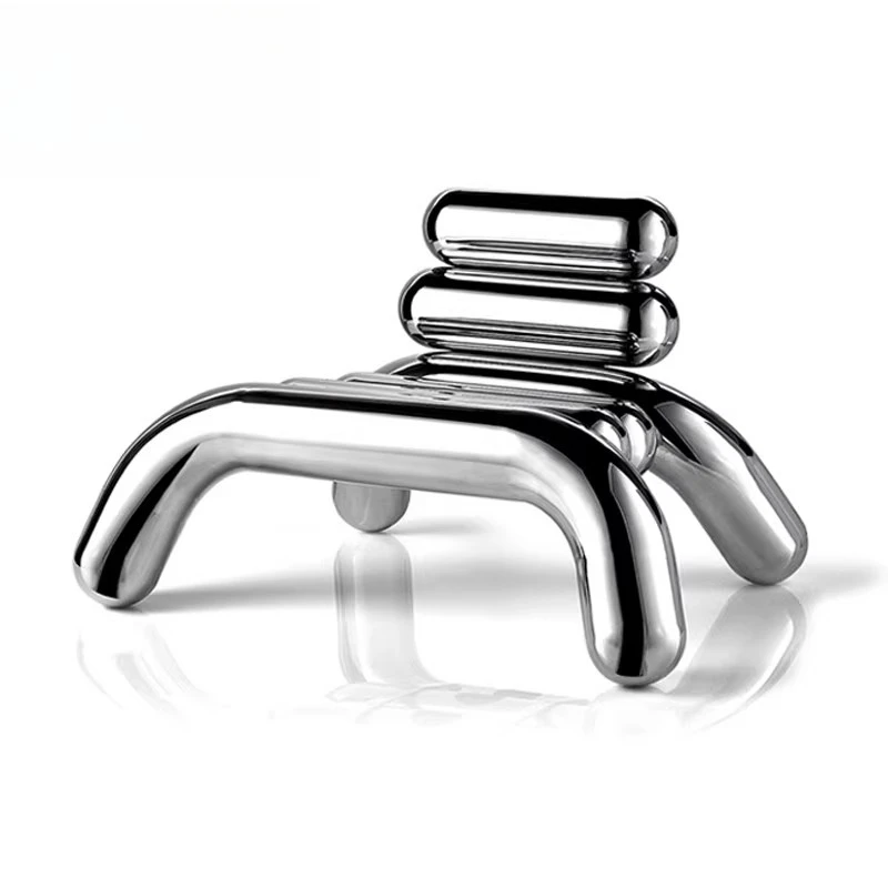 

Outdoor splicing leisure chair FRP electroplating process stainless steel furniture hotel special-shaped chair