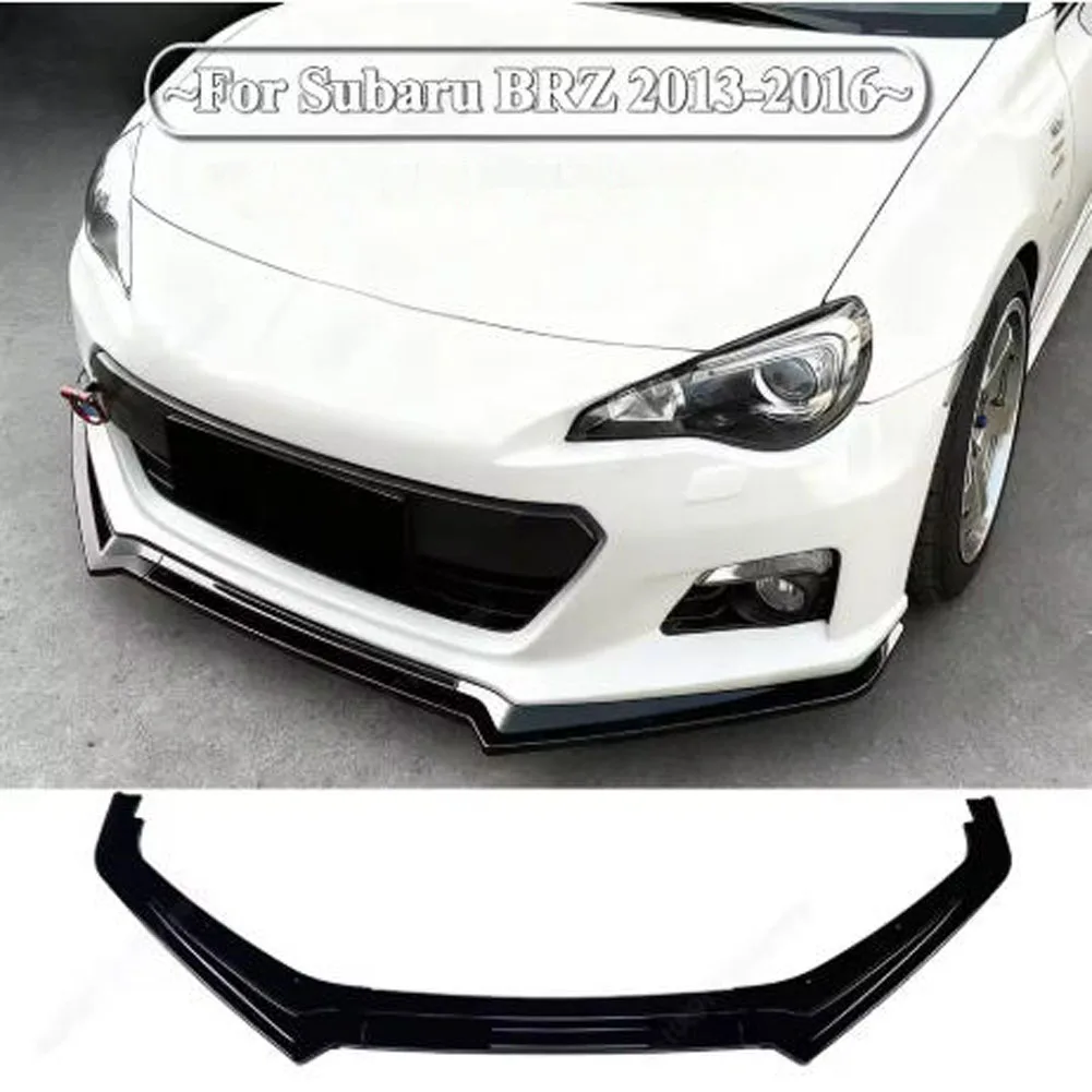 Glossy black/Carbon Fiber look Front Bumper Lip Diffuser Spoiler Fit For Subaru BRZ ZC6 2013-2016
