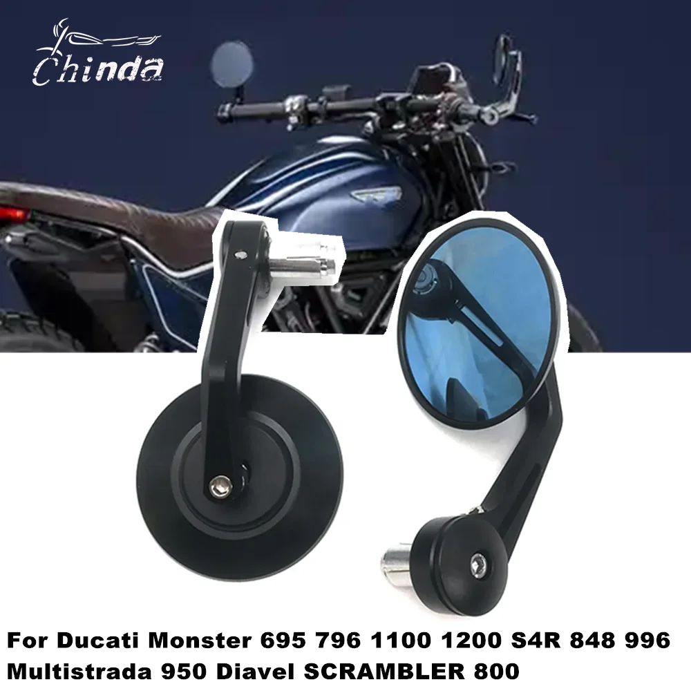 

For Ducati Monster 695 796 1100 1200 S4R 848 996 Multistrada 950 Diavel SCRAMBLER 800 Motorcycle Rear Side Mirrors