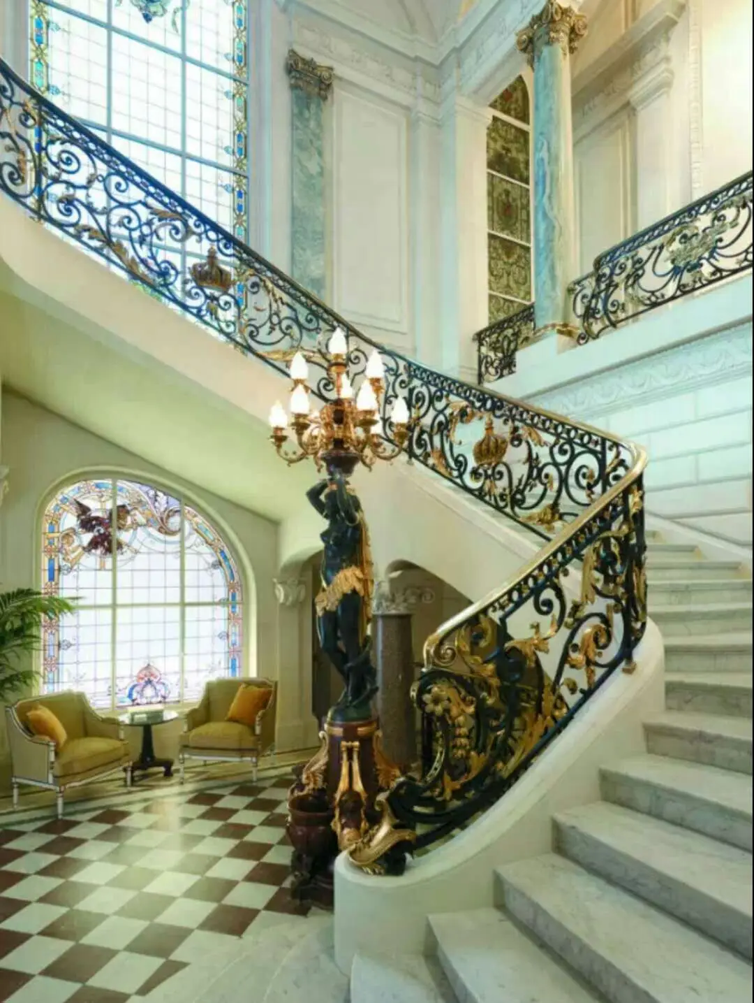 Wrought Iron Railing Manufacturers China Home Villa Balcony Balustrades Staircase Wr4