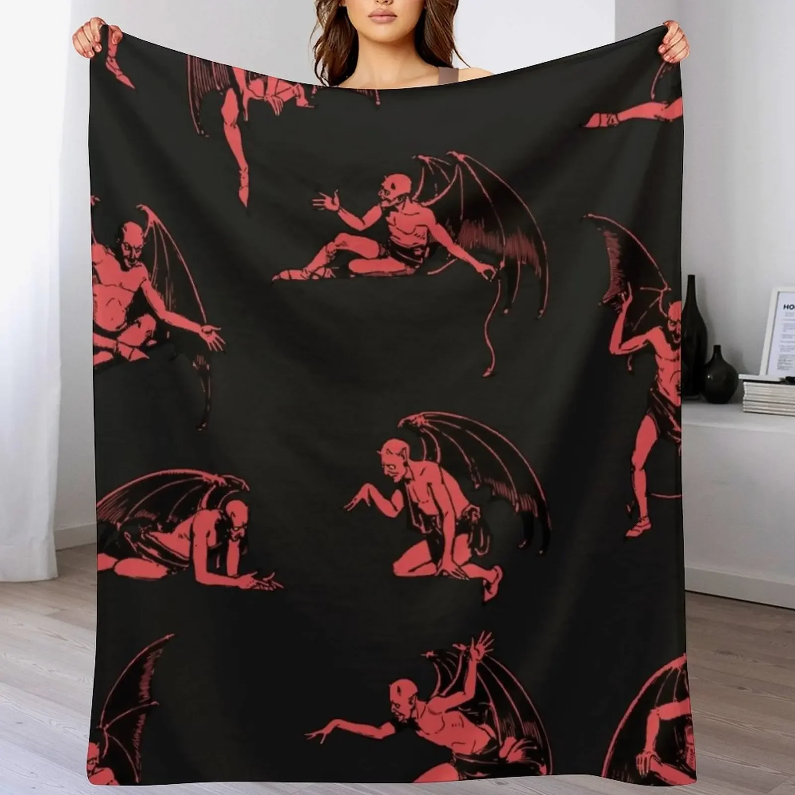 

Devils & Demons Sticker Pack Classic Vintage Spooky Halloween Goth Stickers + More (Order Medium-XL ) Sticker Throw Blanket