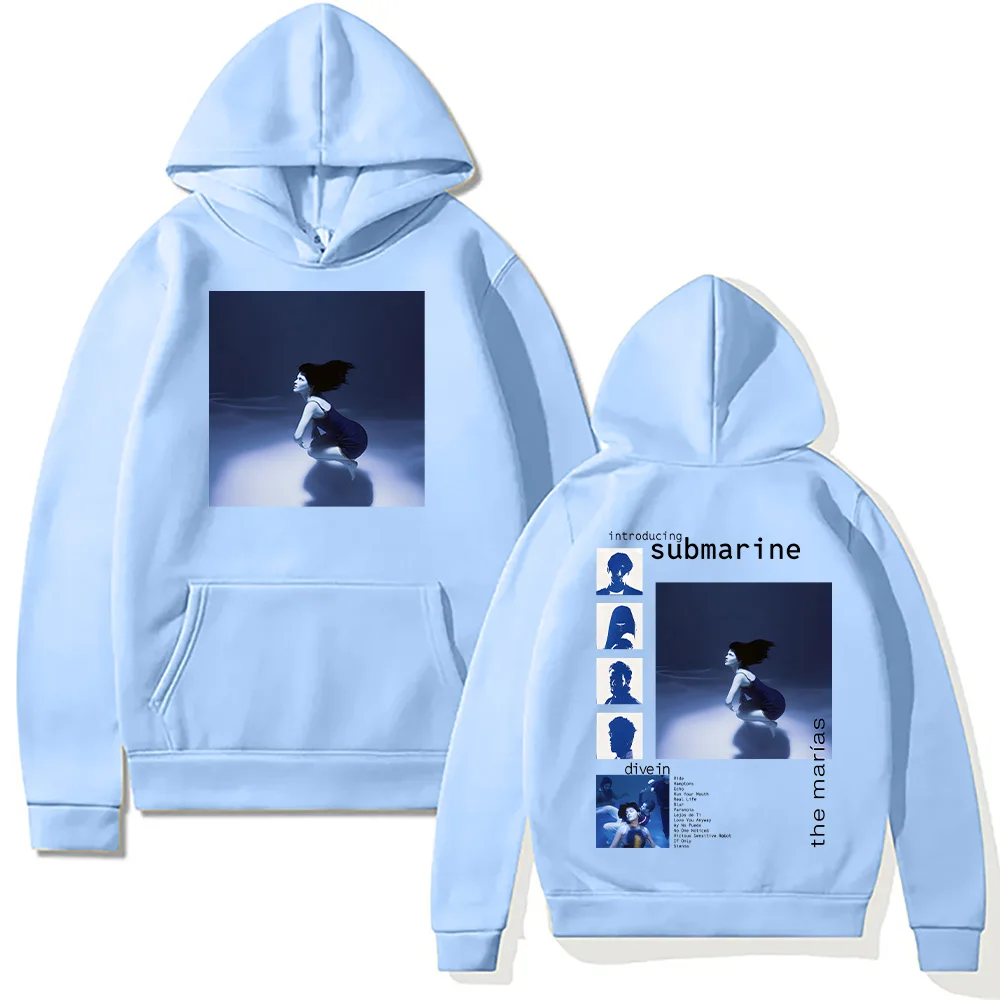 بلوفرات فرقة Marias The Marias Submarine ألبوم شعبي هوديس موضة المرأة البلوز للجنسين القطن ملابس كاجوال هودي